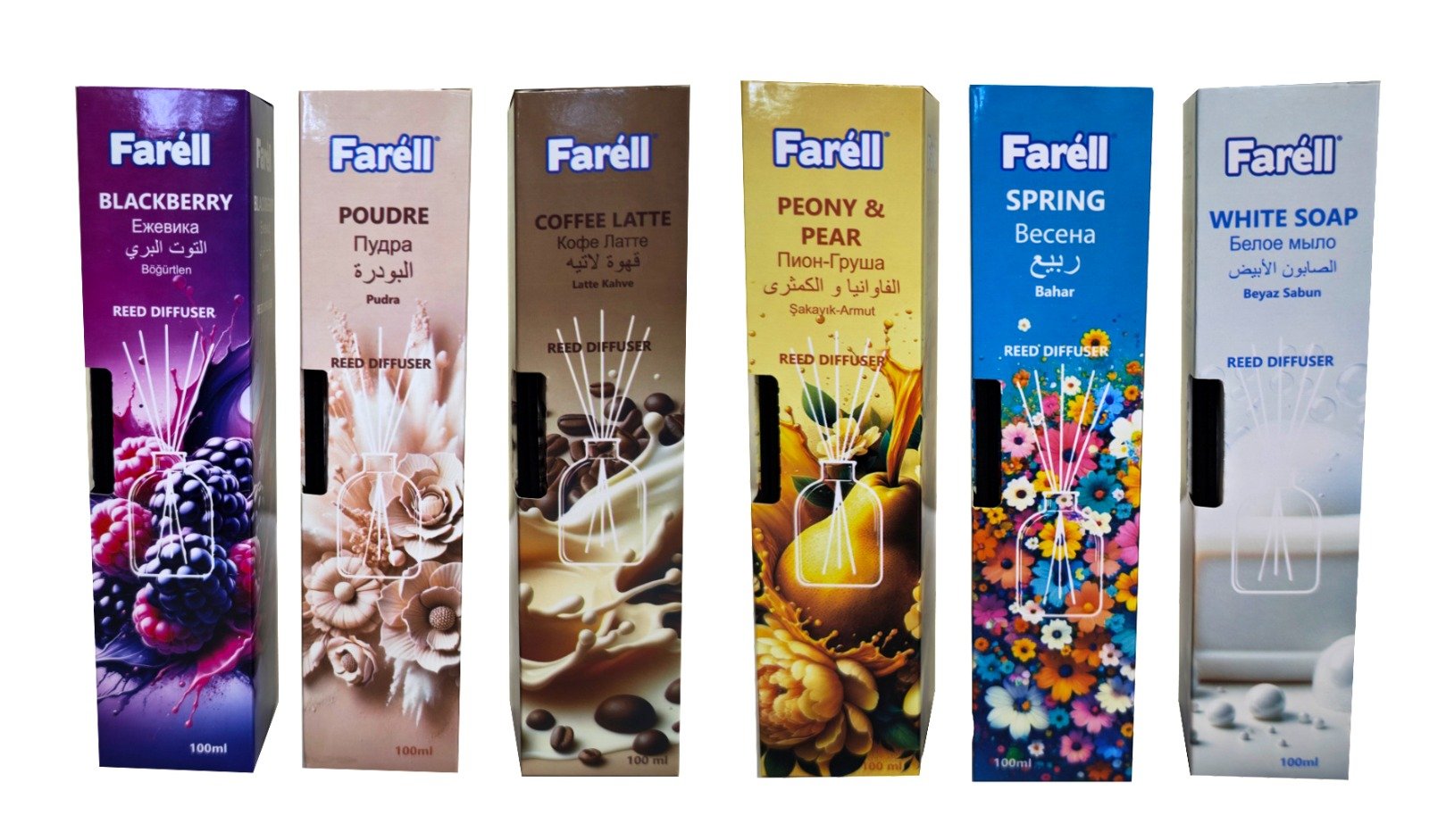 Odorizant bețișoare parfumate FARELL 100ml
